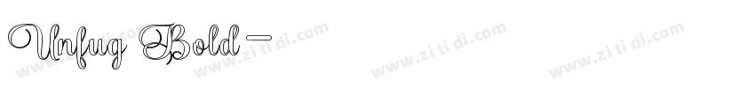 Unfug Bold字体转换